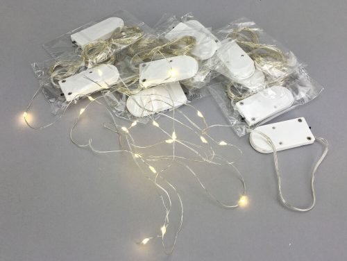 LED string 2 meters - warm light 10 pcs/cs - SMART PRICE!