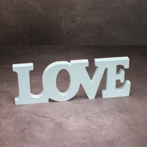 Love lettering WHITE 32x11.5cm