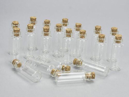 Bottle with cork 4.5x1.5cm 20pcs/pack