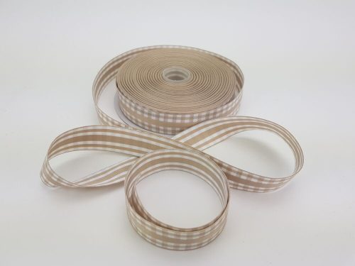 Double-sided tape 2.5 cm beige