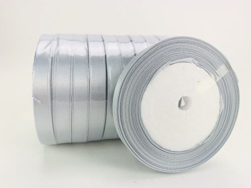 Gray satin ribbon 10 rolls - SMART PRICE!