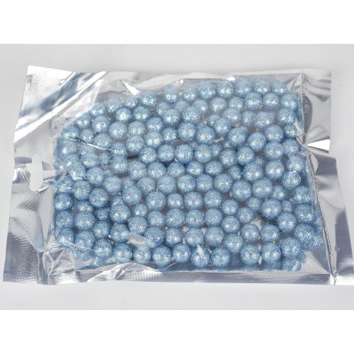 Polystyrene ball small glitter - COUNTRY BLUE