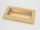 Flache Ziegelstein-Papierschachtel mit goldener Innenseite, naturfarben