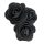 Trandafir negru cu volane de 8-10 cm