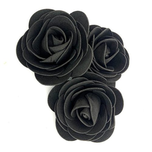 8–10 cm große, schwarze, gekräuselt Rose