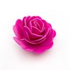 8 cm ruffled dark pink foam rose
