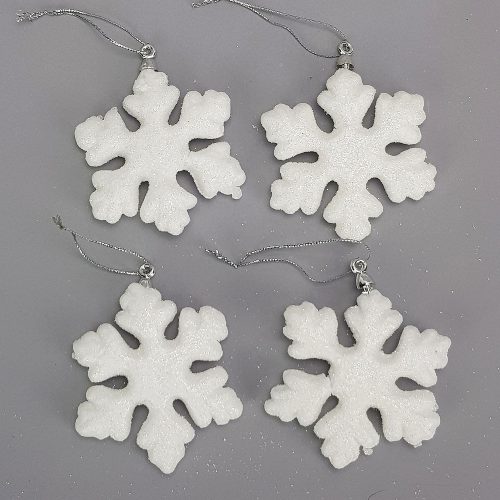 Polystyrene snowflakes 4pcs/cs-RUNWAY