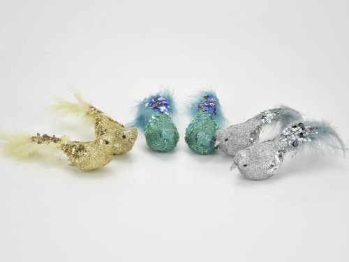 Sequined long-tailed bird 6pcs/drum