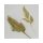 Długopis brokatowy w kształcie liścia złoty 10 szt./szt
