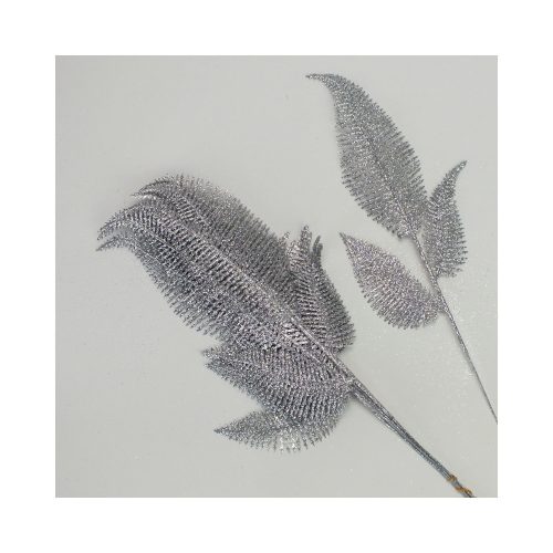 Glitter pen leaf silver 10pcs/cs