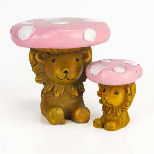 Mini mushroom table and chair 2pcs/set - pink