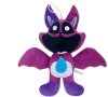 Poppy Play time pluszowy kot z kocimiętką, fioletowy, uśmiechnięty, 30 cm, uśmiechnięte stworzenia, edycja limitowana