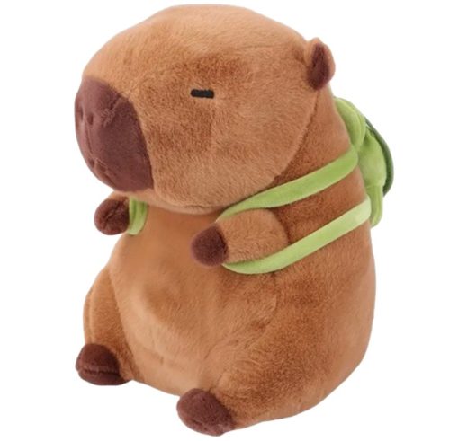 Capybara plüss, barna, 25cm