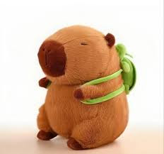 Capybara plüss, barna, 25cm