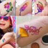 Glitter tattoo  with 24 colored glitter powders, 110 stick-on templates, brushes and glues