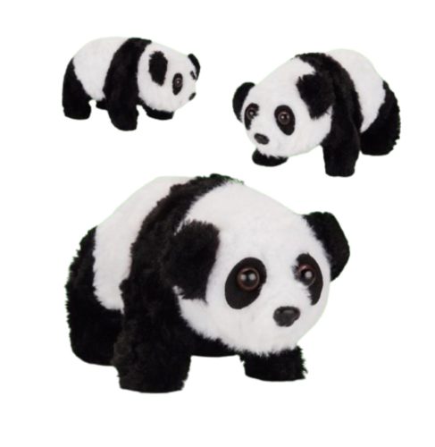 Sétáló panda plüss, 18cm