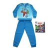 Długa, cienka, bawełniana pijama dziecięca - Avengers - ze święcie na Iron Man - Jersey - średni błękit - 98