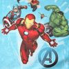 Długa, cienka, bawełniana pijama dziecięca - Avengers - ze święcie na Iron Man - Jersey - ciemnoniebieski - 98