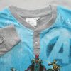 Long thin cotton children's pajamas - Avengers - group photo with pattern - Jersey - gray - 122