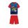 Letnia bawełniana pijama dziecięca z krótkim rękawem - Avengers - czerwona - 128