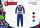 Winter cotton interlock children's pajamas - Avengers - dark blue - 140