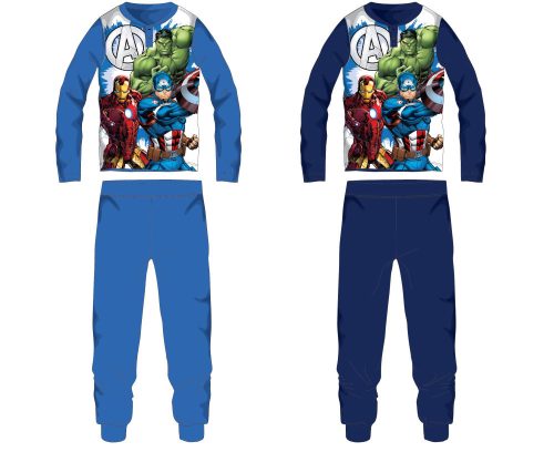 Avengers cotton jersey children's pajamas - medium blue - 110