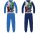 Avengers cotton jersey children's pajamas - medium blue - 128