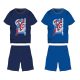 Avengers cotton summer ensemble - T-shirt-shorts set - medium blue - 122