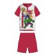 Letnia pijama dziecięca z krótką rękąvem Avengers - bawełniana pijama z jerseyu - czerwona - 104