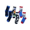 Children's cotton ankle socks - 3 pairs - Avengers - dark blue-grey-mid blue - 23-26