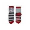 Non-slip children's ankle socks - Avengers - thermal plush - gray-red - 23-26