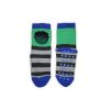 Non-slip children's ankle socks - Avengers - thermal plush - green-grey - 27-30
