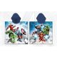 Avengers children's poncho - quick-dry hooded towel - blue-white