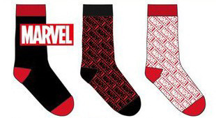 Marvel Black férfi zokni 43/46