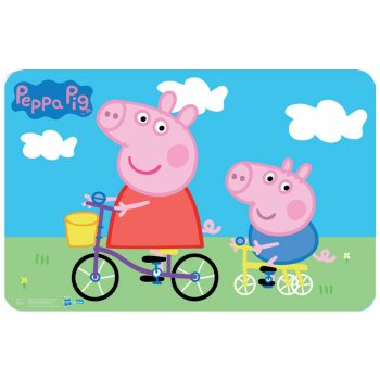 Peppa malac Bicycle tányéralátét 43x28 cm Peppa malac Bicycle tányéralátét 43x28 cm