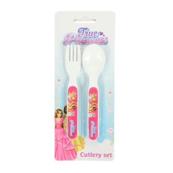 Hercegnők True műanyag evőeszköz készlet - 2 darabos Hercegnők True műanyag evőeszköz készlet - 2 darabos