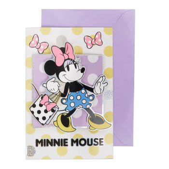 Disney Minnie Shopping 3D üdvözlőkártya Disney Minnie Shopping 3D üdvözlőkártya