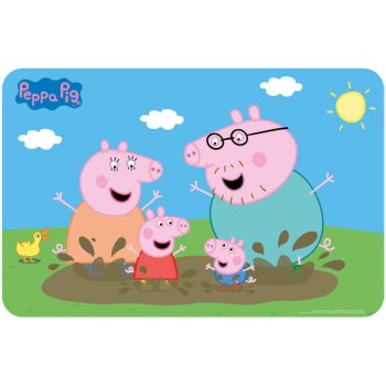 Peppa malac Mud Bath tányéralátét 43x28 cm Peppa malac Mud Bath tányéralátét 43x28 cm