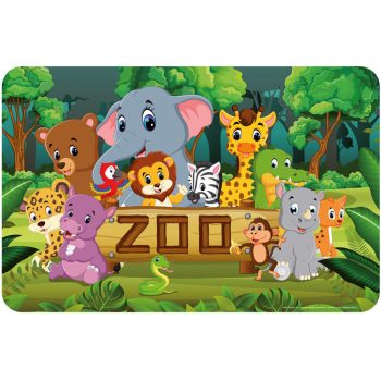 Állatos Zoo tányéralátét 43x28 cm Állatos Zoo tányéralátét 43x28 cm