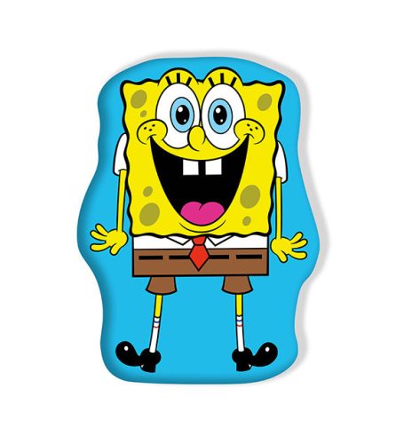 SpongyaBob Surprise formapárna, díszpárna 38x28 cm Velúr
