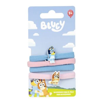 Bluey Happy Vibes hajgumi szett 4 db-os Bluey Happy Vibes hajgumi szett 4 db-os