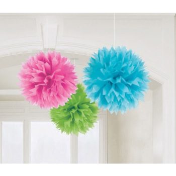 Színes Multicolour függő pom pom dekoráció 3 db-os Színes Multicolour függő pom pom dekoráció 3 db-os