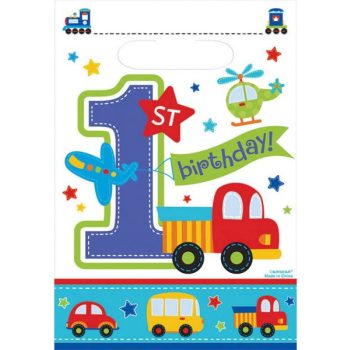 Első születésnap Cars ajándéktasak, ajándékzacskó 8 db-os   Első születésnap Cars ajándéktasak, ajándékzacskó 8 db-os