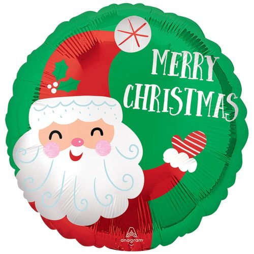 Merry Christmas Wave fólia lufi 45 cm