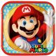 Super Mario Mushroom World papírtányér 8 db-os 23 cm