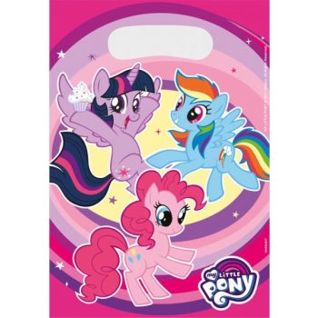 Én kicsi pónim Rainbow Sparkle ajándéktasak, ajándékzacskó 8 db-os   Én kicsi pónim Rainbow Sparkle ajándéktasak, ajándékzacskó 8 db-os