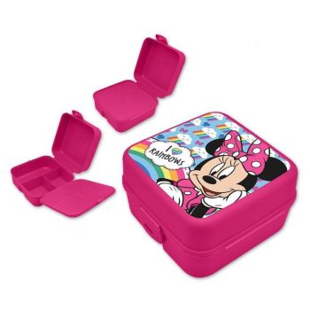 Disney Minnie Rainbows több rekeszes uzsonnás doboz, szendvicsdoboz   Disney Minnie Rainbows több rekeszes uzsonnás doboz, szendvicsdoboz