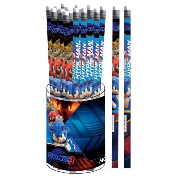 Sonic a sündisznó Hype Man HB grafit ceruza radír véggel Sonic a sündisznó Hype Man HB grafit ceruza radír véggel