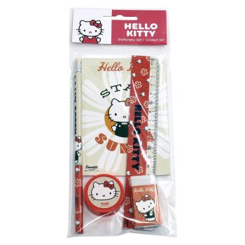 Hello Kitty Stay Sunny írószer szett 5 db-os Hello Kitty Stay Sunny írószer szett 5 db-os
