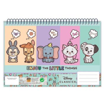 Disney Classics Animals A/4 spirál vázlatfüzet, 30 lapos Disney Classics Animals A/4 spirál vázlatfüzet, 30 lapos